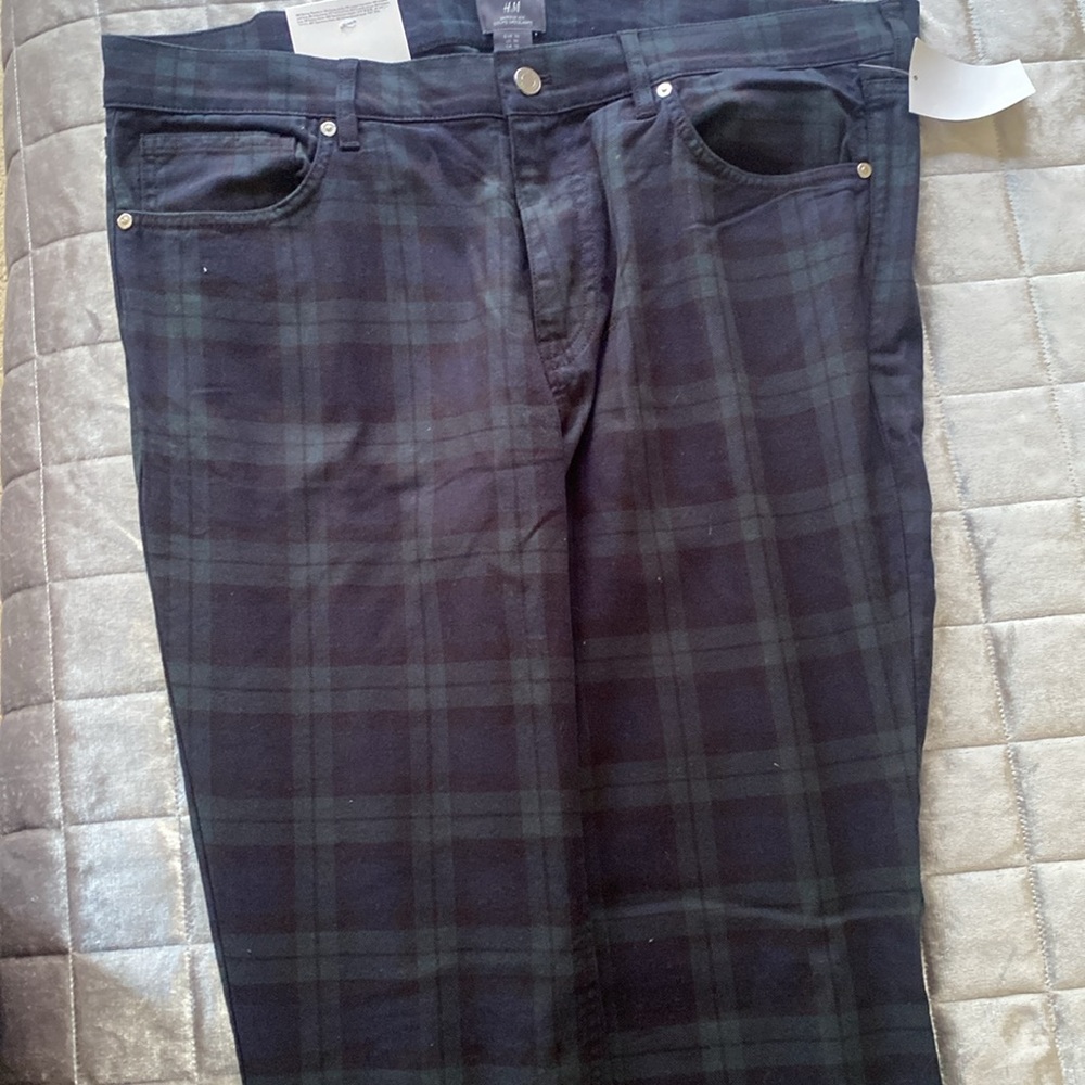 HNM SKINNY FIT SIZE 36 Green blue and black